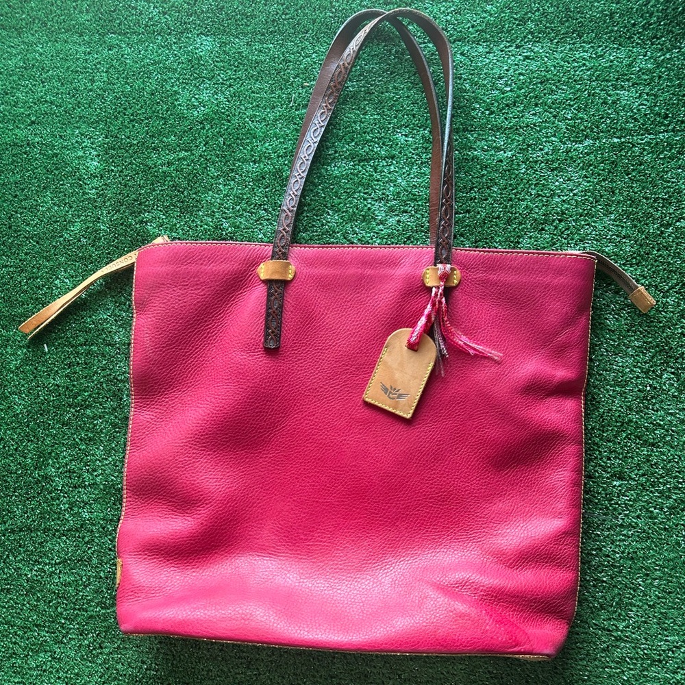 Pink leather consuela